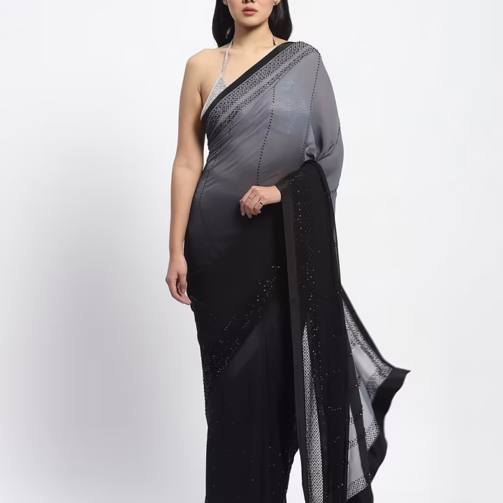 Moonrabbit Embroidered Saree