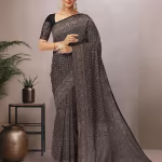 Women Floral Woven Banarasi Katan Silk Saree