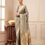 Silk Saree with Woven Motifs