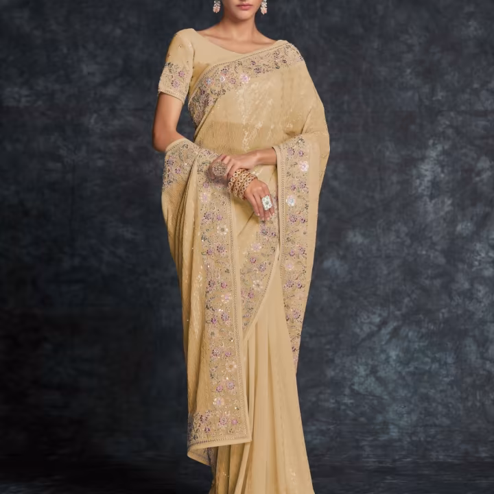 Embellished Georgette Saree