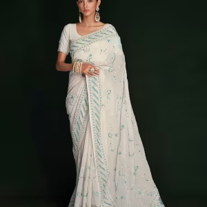 Embroidered Embellished Saree