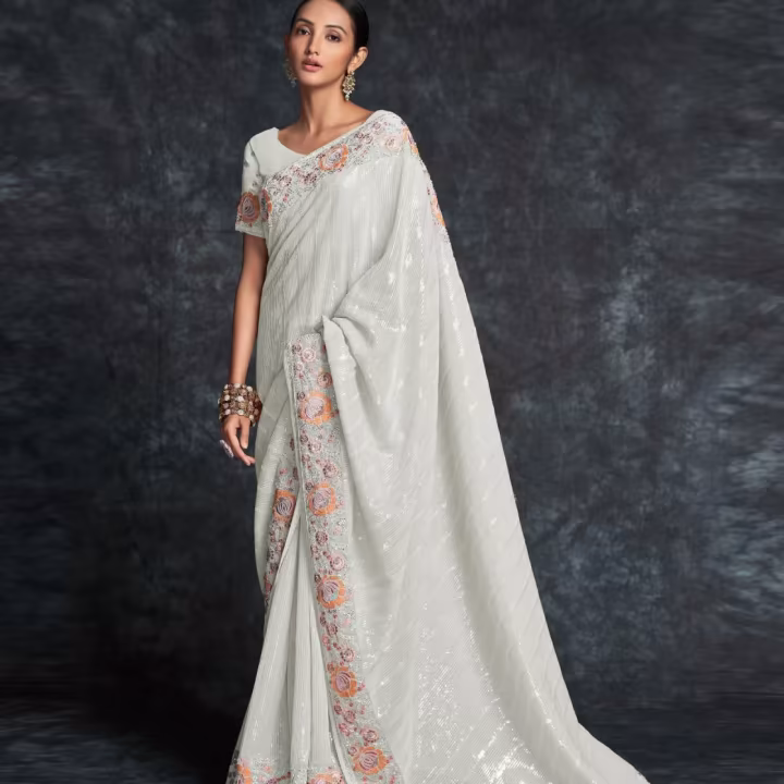 Embellished Georgette Saree
