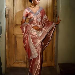 Women Handloom Tissue Silk Saree