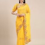 Women Embroidered Georgette Saree