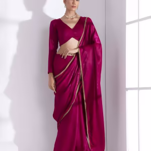 Women Saree with Lace Border
