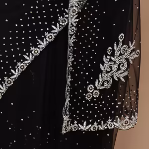 Women Embellished Saree with Lace Border