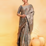 Women Zari Woven Saree with Tassels