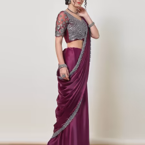 Women Embellished Organza Saree