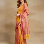 Women Striped Saree with Contrast Border