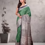 Hand Madhubani Work Handloom Bhagalpur Tussar Saree