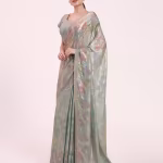 Organza Saree With Blouse Piece