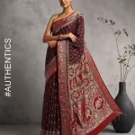 Handblock Bagru Print Handwoven Saree
