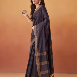Silk Blend Batik Woman Saree
