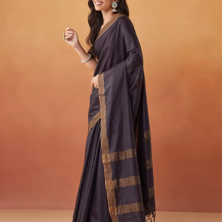 Silk Blend Batik Woman Saree