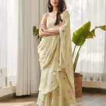 Women Ruffle Saree Dress Pre-stitched Saree