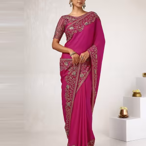 Women Saree with Embellished Border