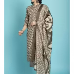 Womens Cotton Olive Green Kurta with Dupatta (Set of 3)