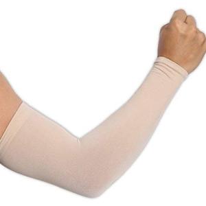Cotton Half Skin Arm Gloves Women Fieldway Arm Sleeves Gym Sports Gloves for Sun Burn Skin Tan Protection SPF Proof UV Block (Beige) Pack of 2