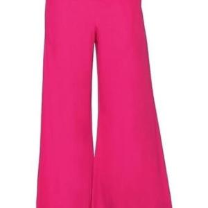 Indian Ethnic Rayon Designer Plain Casual Wear Plazo Pant for Women’s (Black, Free Size)