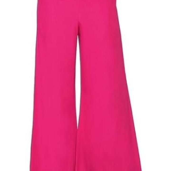 Indian Ethnic Rayon Designer Plain Casual Wear Plazo Pant for Women’s (Black, Free Size)