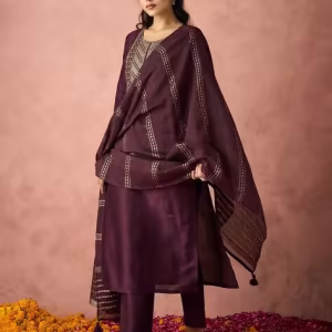 Women Embellished Straight Kurta Set