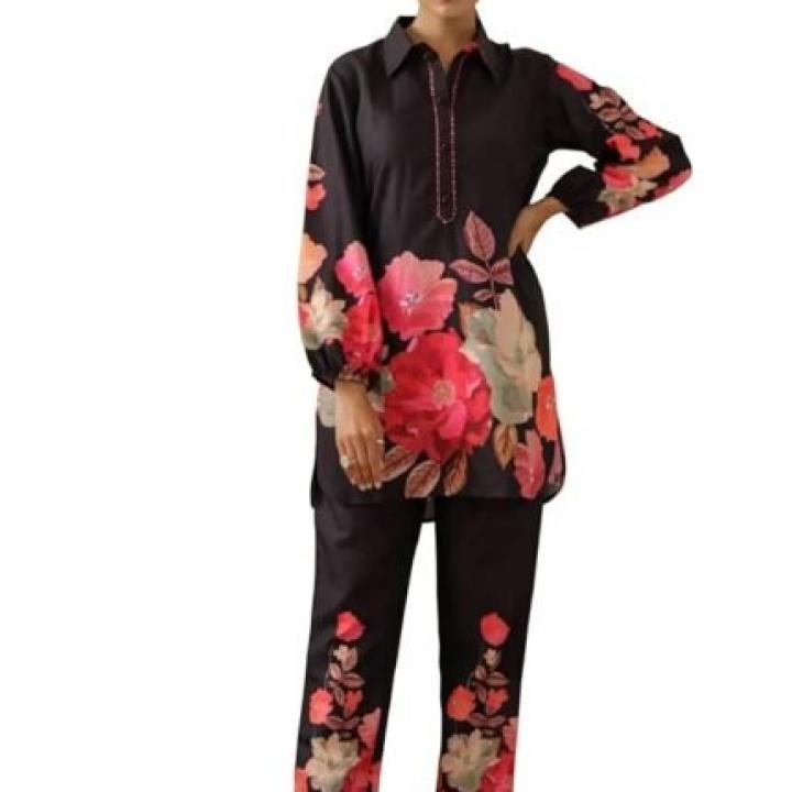 Women’s Dress Batik V-Neck CO-ODS Set for Women (CO-ODS 97 BATIK)