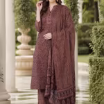 Women Cotton Blend Printed Regular Kurta Trousers with Dupatta (Set of 3)