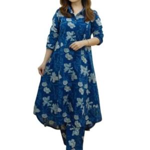 Women’s Cotton Blend Kurta Set | Kurta Set | Kurti Set For Women | Festive Kurta Set For Women | Regular Fit Kurta Set For Women