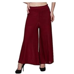 Regular Casual Plain Palazzo for Women and Girl’s (Pack of -1)
