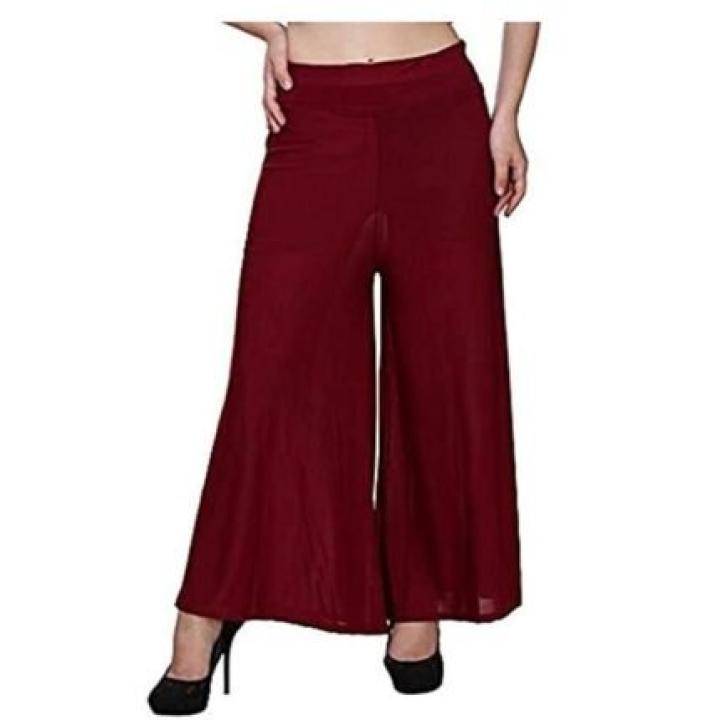 Regular Casual Plain Palazzo for Women and Girl’s (Pack of -1)