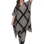 Rayon Women’s Printed Kaftan Kurta Pant Set