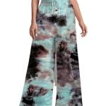 Reyon Printed Loose Fit Flared Wide Leg Palazzo’s Pants for Women Multicolors