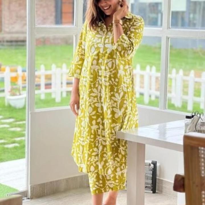 Women’s Rayon Printed Co-Ord Set | Ethnic Co Ord Set for Women | 2 Piece Kurta Set for Women