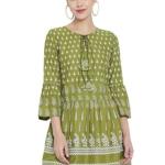 Women’s Rayon Floral Printed Short Kurti Tops for Women