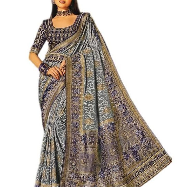 Women’s Saree with Matching Blouse Piece| Trending| Stunning Designs|